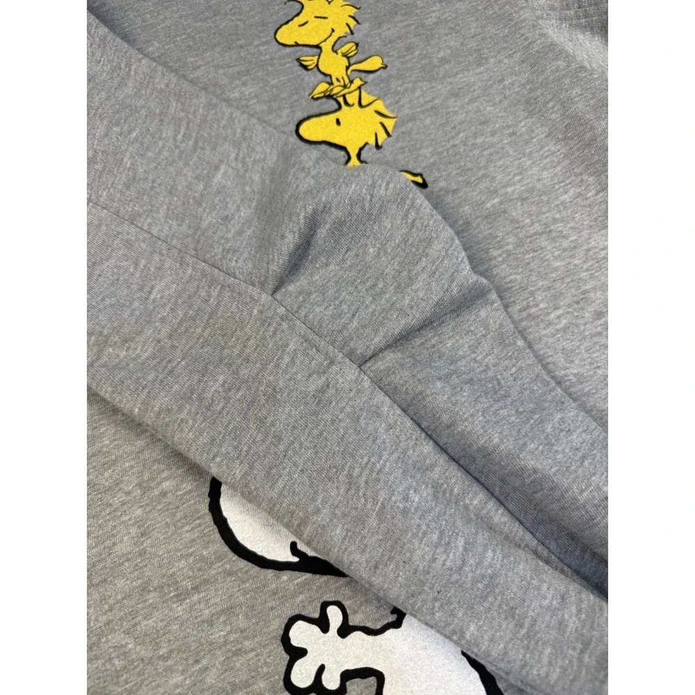 Zara Kids Peanuts Snoopy Woodstock Sweatshirt Dress Gray Size 13-14 164cm NWT